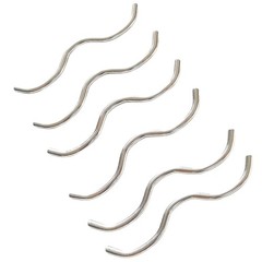 6Pcs W Shaped Double Trampoline Spring Hook Trampoline Connector Galvanized