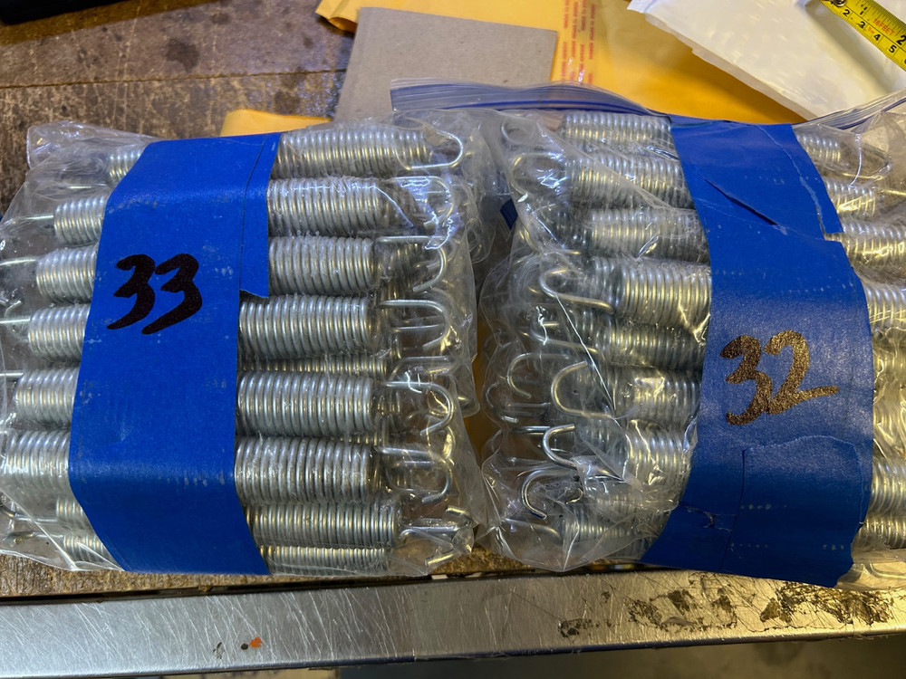 65 Trampoline Springs new 6.75″ total & 5″ coils silver gate Mini Tramp bounce