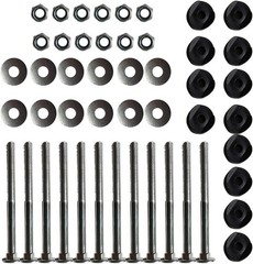 12PCS Galvanized Steel Trampoline Enclosure Pole Spacers & Screws Set