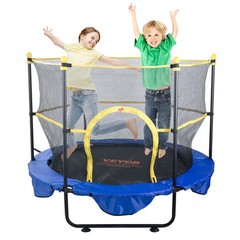 5FT Trampoline for Kids, 60″ Indoor Outdoor Trampoline with Safety Enclosure Ne