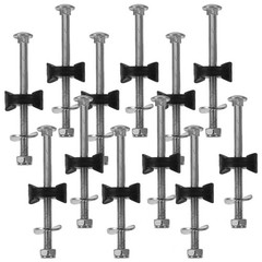 12 Pcs Galvanized Steel Trampoline Fixation Screws Sturdy Trampoline Accessories