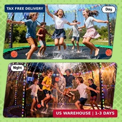 Trampoline Accessories Kit, Basketball Hoop with 3 Mini Basketballs, 4 Pcs Heavy