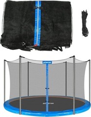 15′ Trampoline Replacement Safety Net for 6 Straight Poles Round Frame(net only）