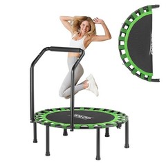 Fitness Trampoline 48″ Foldable Mini Trampoline Adults 450LB Max Load Exercise
