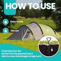 Trampoline Anchors Stakes Tent Garden Stake Heavy Duty Trampoline Parts Tent …