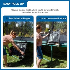 Trampoline Pro The Original Universal Trampoline Slide & Climber Fold & Stow NEW