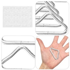 72 Pcs Metal Triangle Buckle Steel Replacement Trampoline Parts