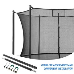 2PCS Trampoline Pole Replacement Kit, 1mm Thick, Fits 1.65″ Inner Diameter, Foam