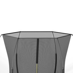 6ft Springfree No Gap Trampoline, Black, Bungee Cords, Safety Net
