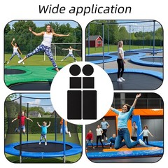 6pcs Self-Adhesive Trampoline Patch Repair Kit Mat Hole Patch Kit 3 Shapes
