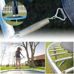 4 Pack Outdoor Trampoline Springs Replacement 6.5 Inch Heavy Duty Stainless S…