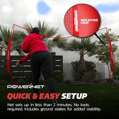 16×10 Red Portable Sports Rebounder Net for Baseball Soccer &more