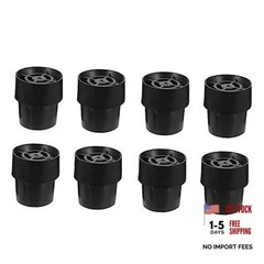 Trampoline Leg Caps: 8pcs Replacement Mini Trampoline Leg Cap Tips Black