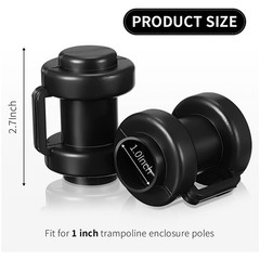 12 Pcs Trampoline Enclosure Pole Trampoline End Trampoline Pole Covers6614