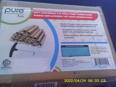 Pure Fun 20 Piece 6.5 Inch Trampoline Springs 9320DSK