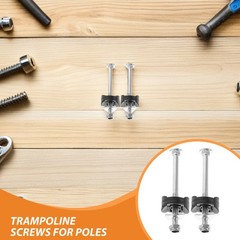 18Pcs Practical Galvanized Steel Trampoline Screws for Easy Outdoor Repair Kit