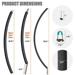 Trampoline Poles Replacement, Universal Trampoline Replacement Enclosure Pole