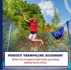Botabee Trampoline Basketball Hoop Attachment with Mini Balls | Waterproof & …