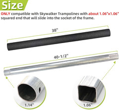 Trampoline Poles Replacement for Skywalker or Jumpzylla,Galvanized Trampoline En