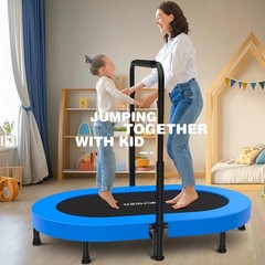 56” Larger/Wider Kids Trampoline, Foldable Kids Trampoline, Easy to Assemble🦘