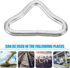Trampoline Buckle V-Ring Triangular Ring Zinc Plated Steel Strap Clasp Replaceme
