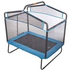 VEVOR 6FT Trampoline for Kids Toddlers with Enclosure Net Gymnastics Bar Hammock