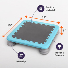 Kids Trampoline Rebounder Bouncing Board – Sensory Balance and Bounce Toy for In