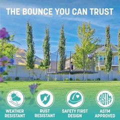 BLUE – SKYWALKER TRAMPOLINES TRAMPOLINE OUTDOOR 8 FT,12 FT,15 FT JUMP N’ DUNK