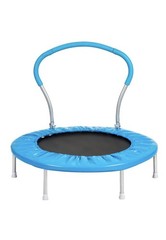 36 In Mini Trampoline with Handle Bar Metal Frame Indoor Outdoor for Kids
