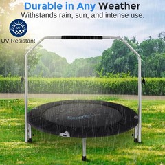 40” Foldable Mini Trampoline for Adults – Compact Fitness Rebounder for 330lbs