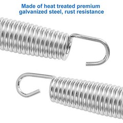 Trampoline Springs, Heavy Duty Galvanized Steel Replacement 5.5”x40Pack