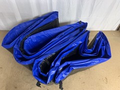 Edge cover for garden trampoline jumper spring cover in blue Ø 305 cm