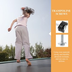 12Pcs Trampoline Screws Iron Fixator Set Stability Tools for Children