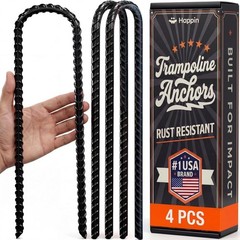 ® 12 Inch Trampoline Anchors, Trampoline Stakes, Ground Stakes Heavy Duty, Gr…
