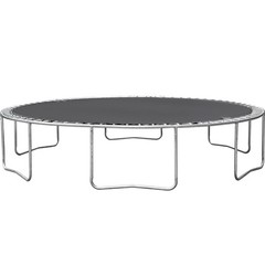 14FT Powder-coated Advanced Trampoline with Basketball Hoop Inflator and Ladder