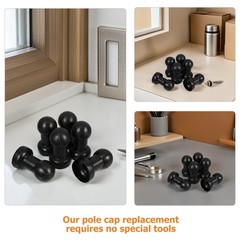 12Pcs Reusable Plastic Pole End Caps for Trampoline Accessories Kit Home Use