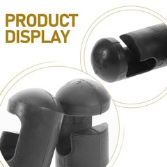 6Pcs Reusable Black Trampoline Pole Caps Durable Plastic Replacement Covers