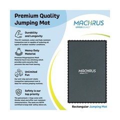 Upper Bounce Replacement Trampoline Jumping Mat, Pad Only, Fits Rectangular F…