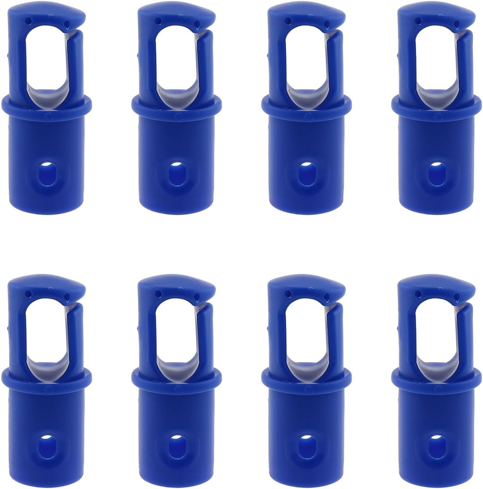 8PCS Universal Trampoline Bar Caps G-Hook Trampoline Shell Rod Cap for 1.1In Pol