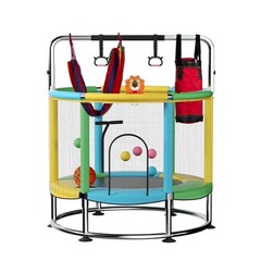 55″ Trampoline for Kids，Indoor&Outdoor Toddler Trampoline | Supports Multicolor