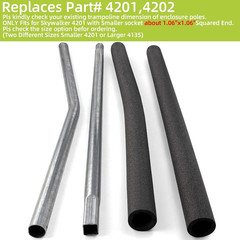 Skywalker & Jumpzylla Trampoline Pole Replacement – Galvanized Enclosure Poles