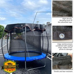 XATAMIO 10FT Round Trampoline Shade Cover Tent Heavy Duty Sun Protection