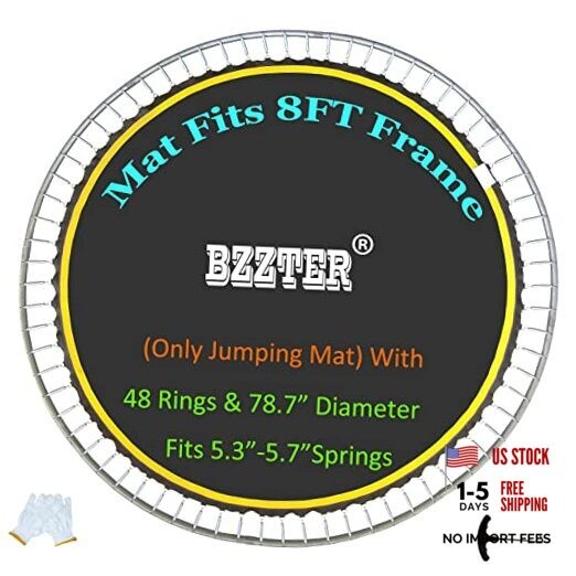 Fits 8FT Diameter Frame ø78.7″ Dia Mat & 48 V-Rings Fits 5.3″-5.7″Spring