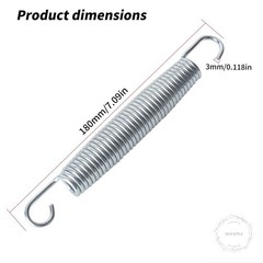 20 pcs Trampoline Springs, 7inch Heavy Duty Trampoline Springs Stainless Steel