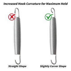 7 Inch Heavy Duty Stainless Steel Trampoline Springs With Puller Tool 20 PCS