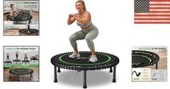 450LBS Foldable Mini Rebounder Trampoline for Adults – Quiet Indoor Exercise