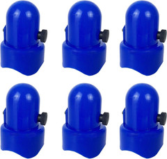 Large Trampoline Enclosure Pole Caps with Screw-In Bolts, Only Fit for Pole 1.5