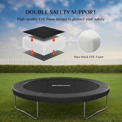 16ft Trampoline Safety Pad Easy Assembly Durable Waterproof Cushion Protection