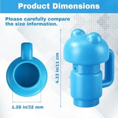 12 Pcs Trampoline Pole Caps Replacement 1.26 Incn, Enclosure Trampoline Blue