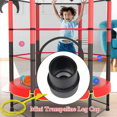 4 Pieces Mini Trampoline Leg Cap Tips, Rubber Caps Fits 1 Inch inside Diameter T